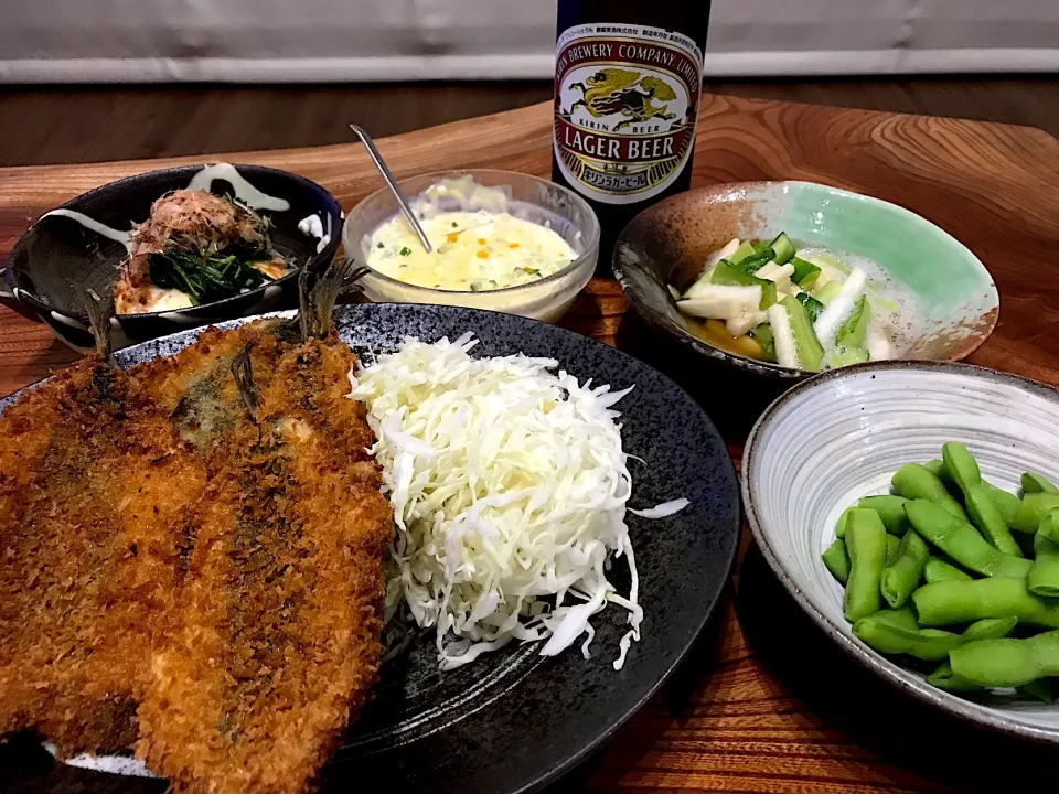 2019.7.13 鰯フライ🍻🍻🍻|ゆみずさん