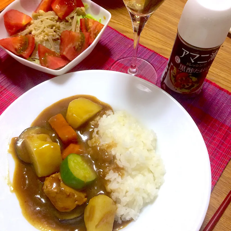 2019/07/11 チキン&夏野菜カレー|kykyさん