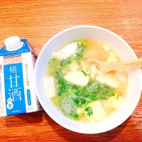 Snapdishの料理写真:甘酒味噌汁|ゆみさん