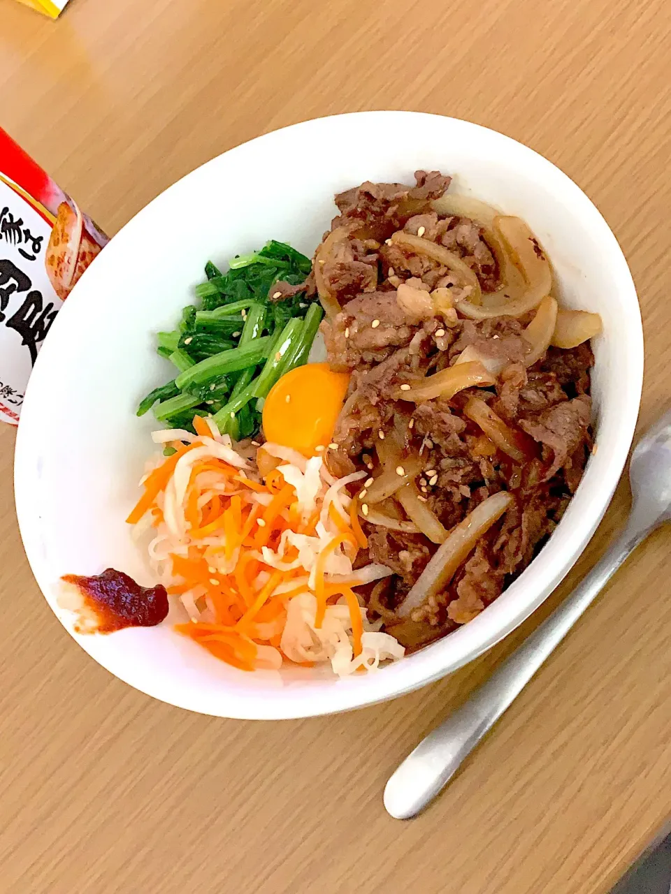 Snapdishの料理写真:焼肉丼？ビビンバ丼？|爰音さん