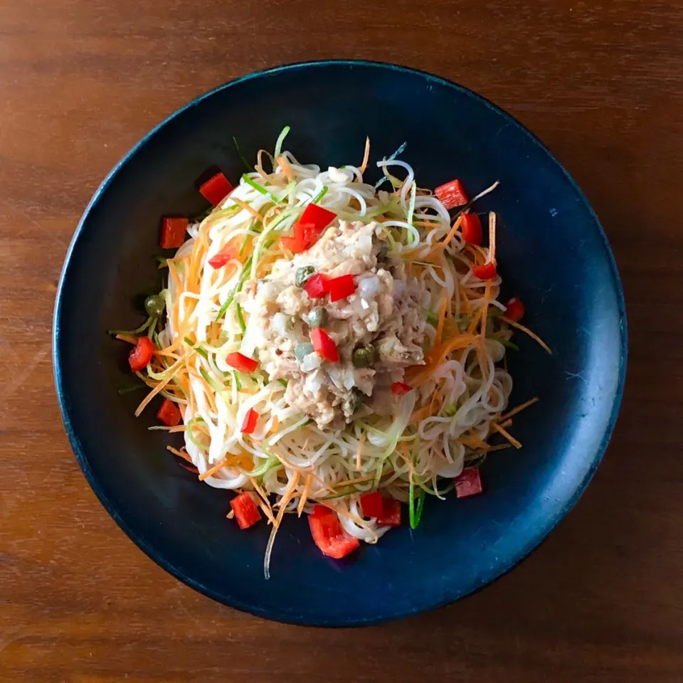 彩り野菜の冷製ツナ素麺|マユマユさん