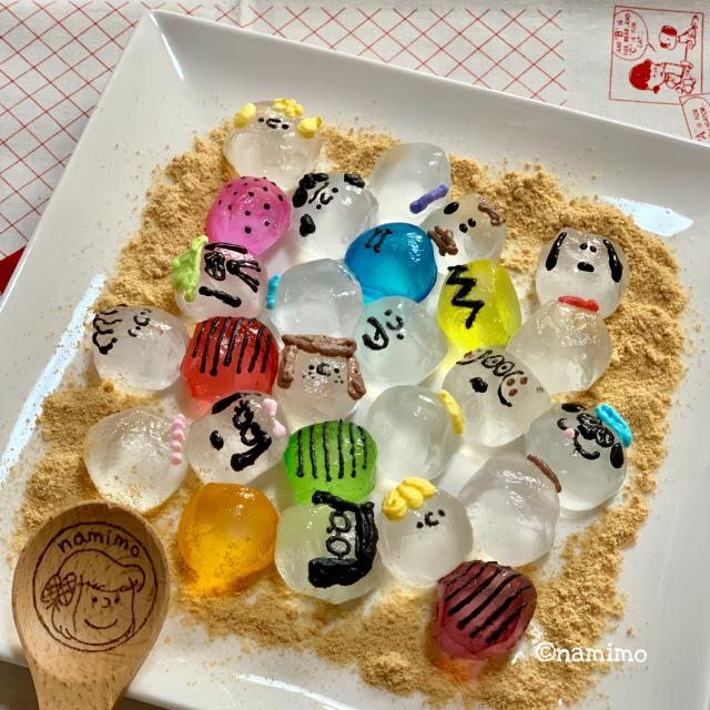 レインボーかき氷シロップでカラフルわらび餅 Namimo Snapdish スナップディッシュ Id Hbdiza