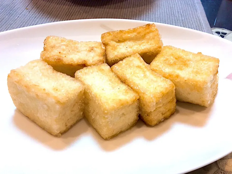 手作り揚げ出し豆腐😋|アライさんさん