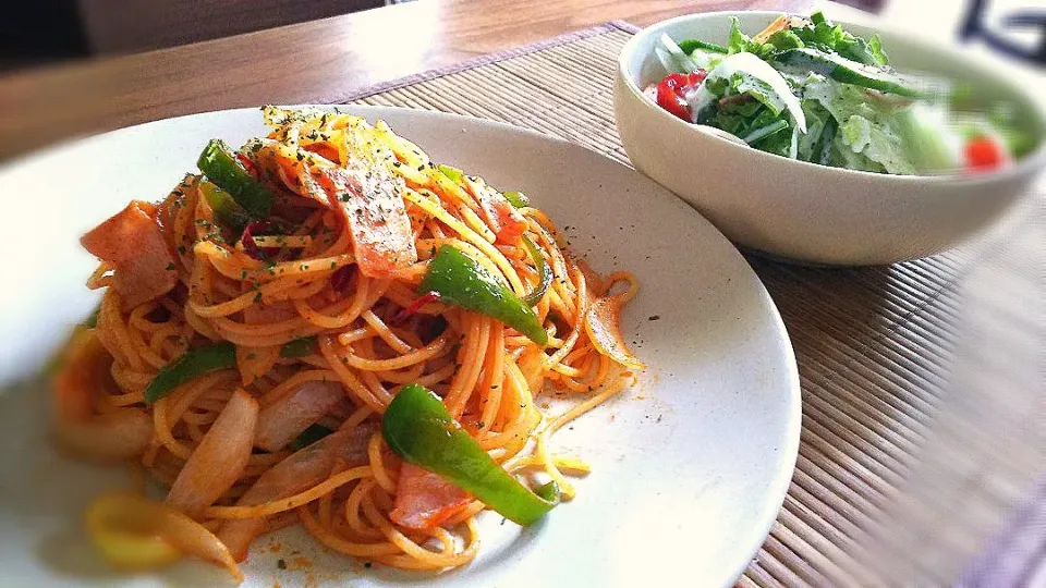 ナポリタン～🍝
の昼ごはん✨|kaz(*･ω･)さん