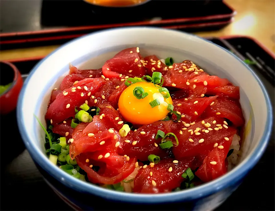 Snapdishの料理写真:まぐろユッケ丼|古山さん