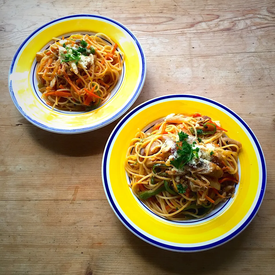 祝日の昼ごはん‼︎ 15 July
 #祝日  #海の日  #お昼ごはん  #昼ごはん  #lunch  #スパゲティー  #ナポリタン  #大人のナポリタン  #ふたりごはん  #ふたりぐらし|Yoshinobu Nakagawaさん