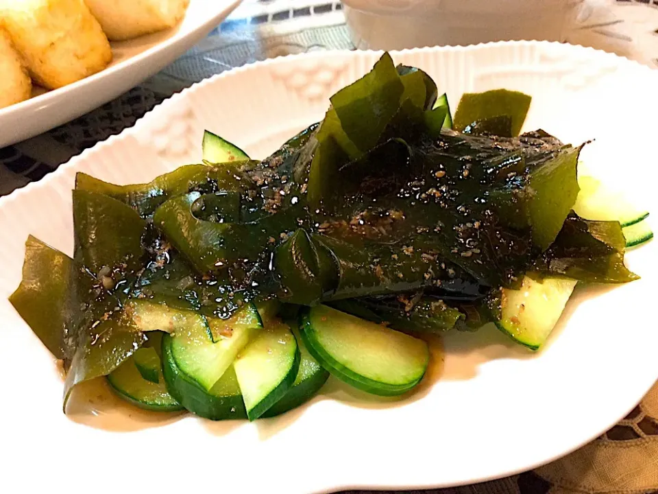 きゅうり🥒ワカメのサラダ😋|アライさんさん