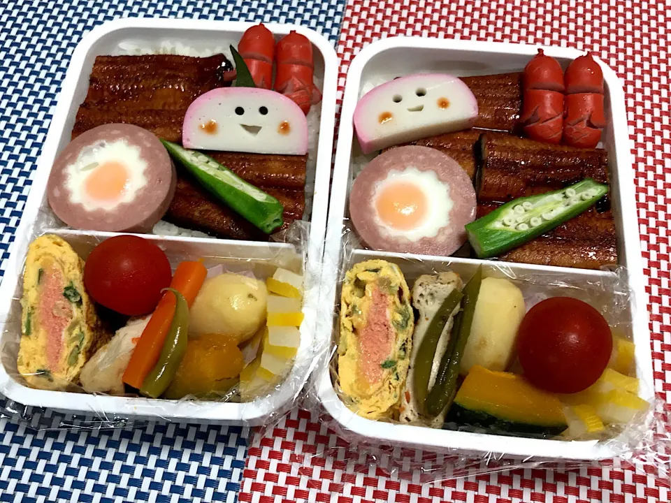 Snapdishの料理写真:2019年7月16日 ムスコ&オレ弁当♪|クッキングおやぢさん