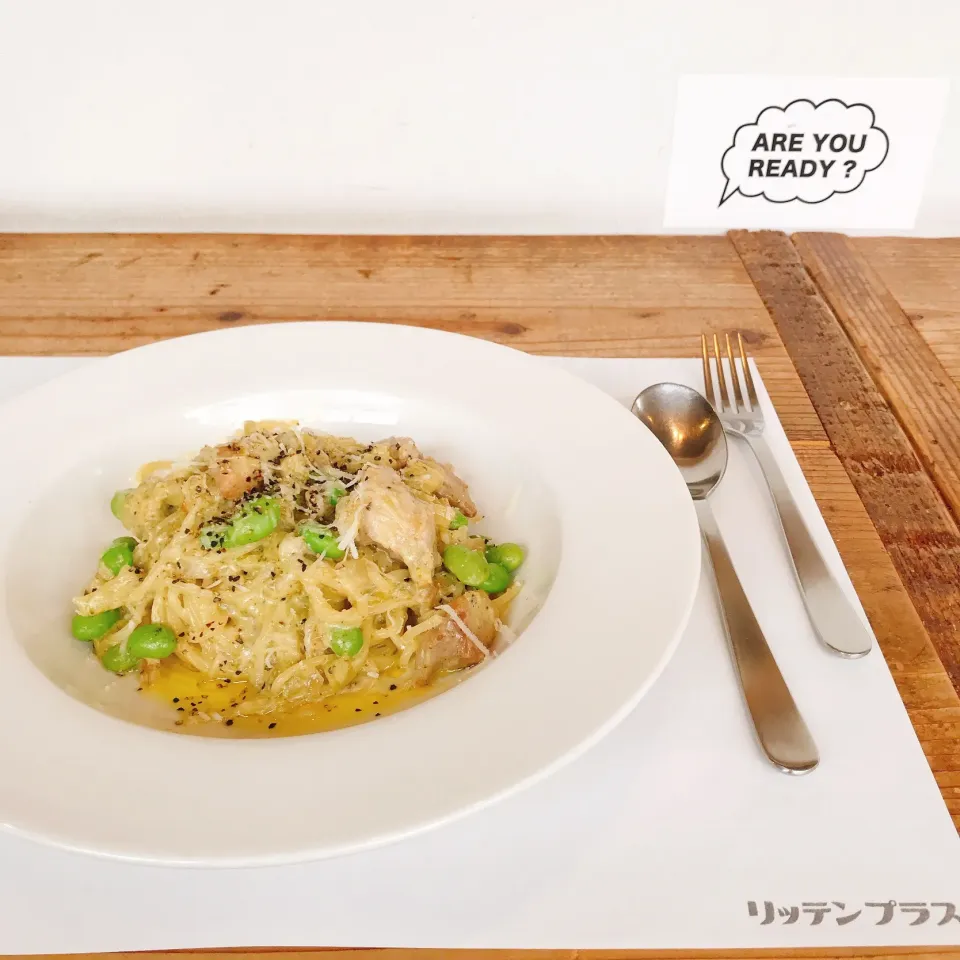 鶏肉と枝豆のブロッコリーソース🥦|ちゃみこさん