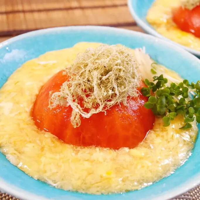 トマトのまるごと煮♡卵あん|Mayさん