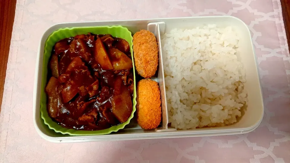 退院しました❗カレーライス❤️旦那さんお弁当🎵😊|かおるcitronさん