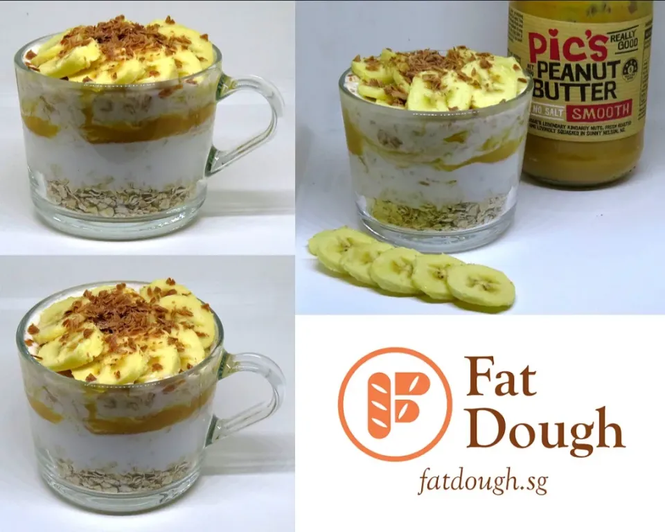 Banana Peanut Butter Overnight Oats|Daniel Limさん