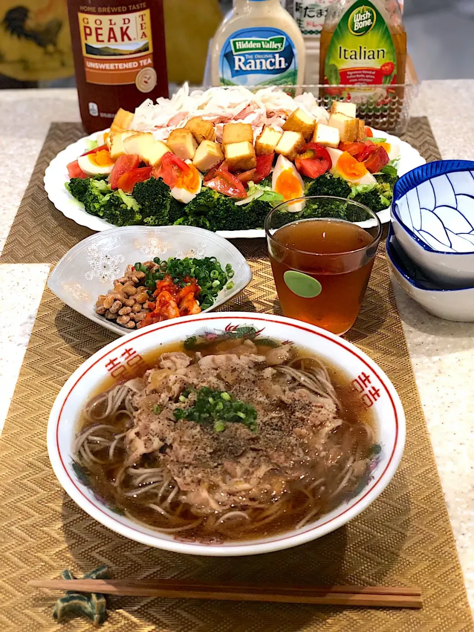 肉蕎麦🍖
筋肉モリモリ💪サラダ🥗|Mayumiさん