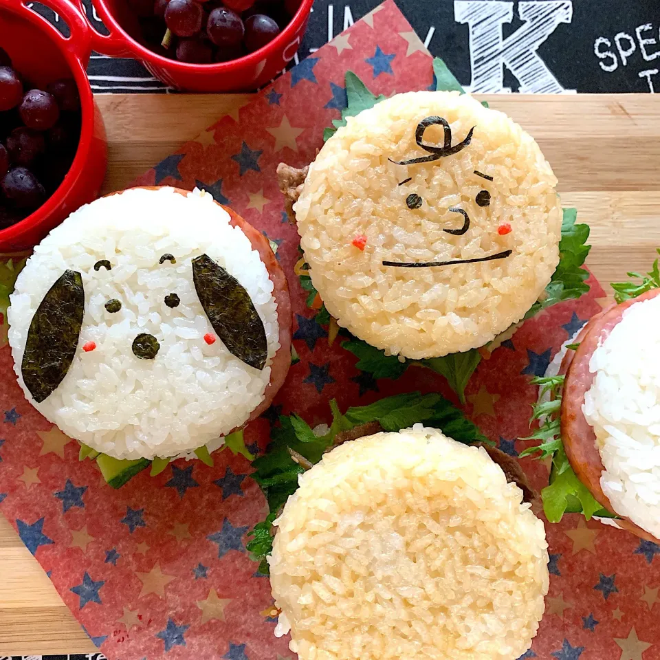 Snapdishの料理写真:ライスバーガー弁当|てんさん