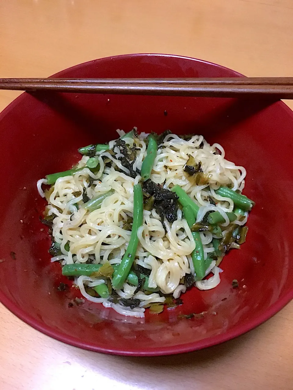 即席麺高菜入り塩焼きそば|白石雅和さん