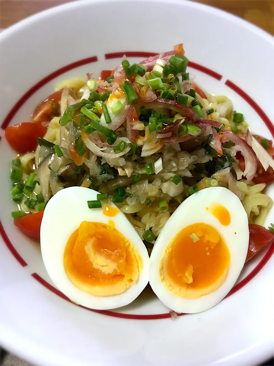 夏色 和え麺(o⁰⊖⁰o)
 #思いつき料理  #常備菜 #あるもので|morimi32さん