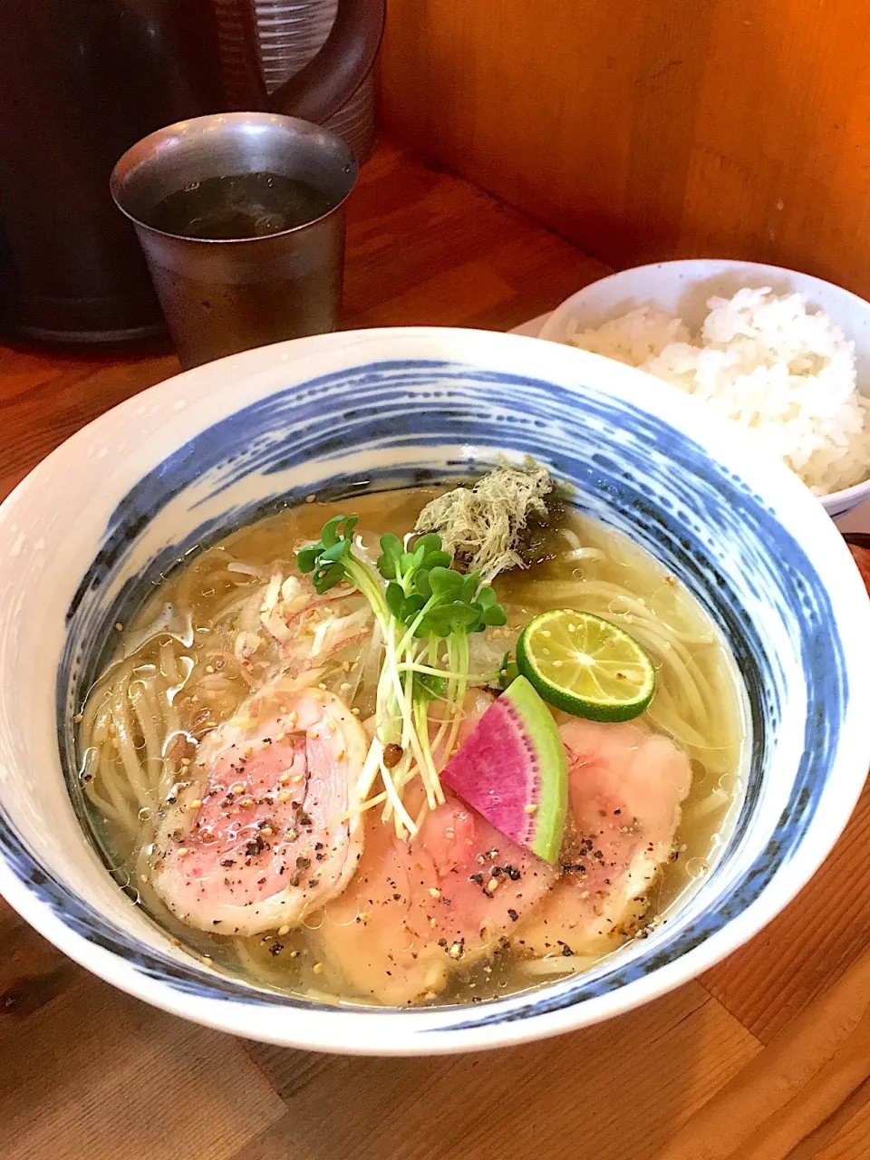 地鶏の冷製塩ラーメン♪
#塩元帥|ちぃさん