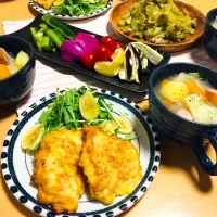 Snapdishの料理写真:ピカタな夕飯❤︎''|hiroeさん