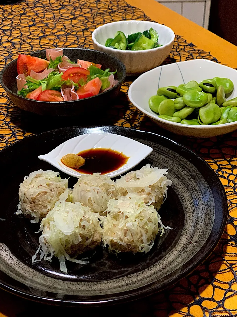 野菜多めの 晩御飯
 #宅飲み部|みっきーさん