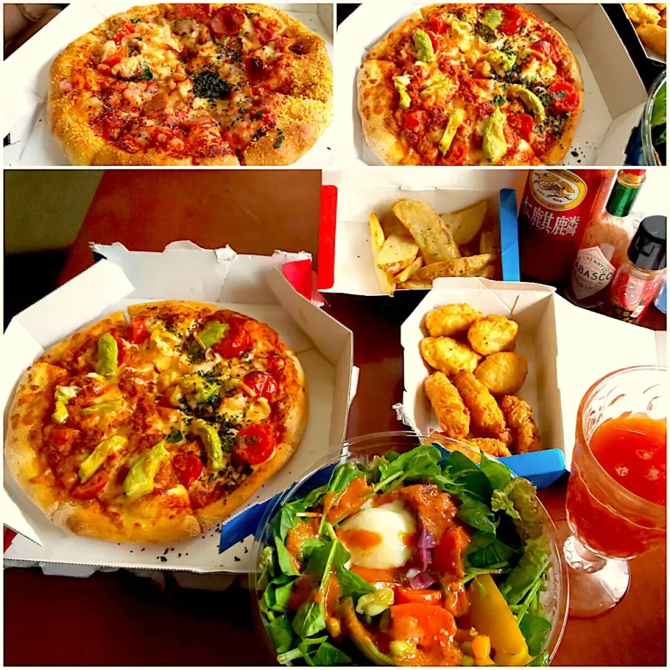 Snapdishの料理写真:Cheers🍻Dominos Pizza🍕|🌈Ami🍻さん