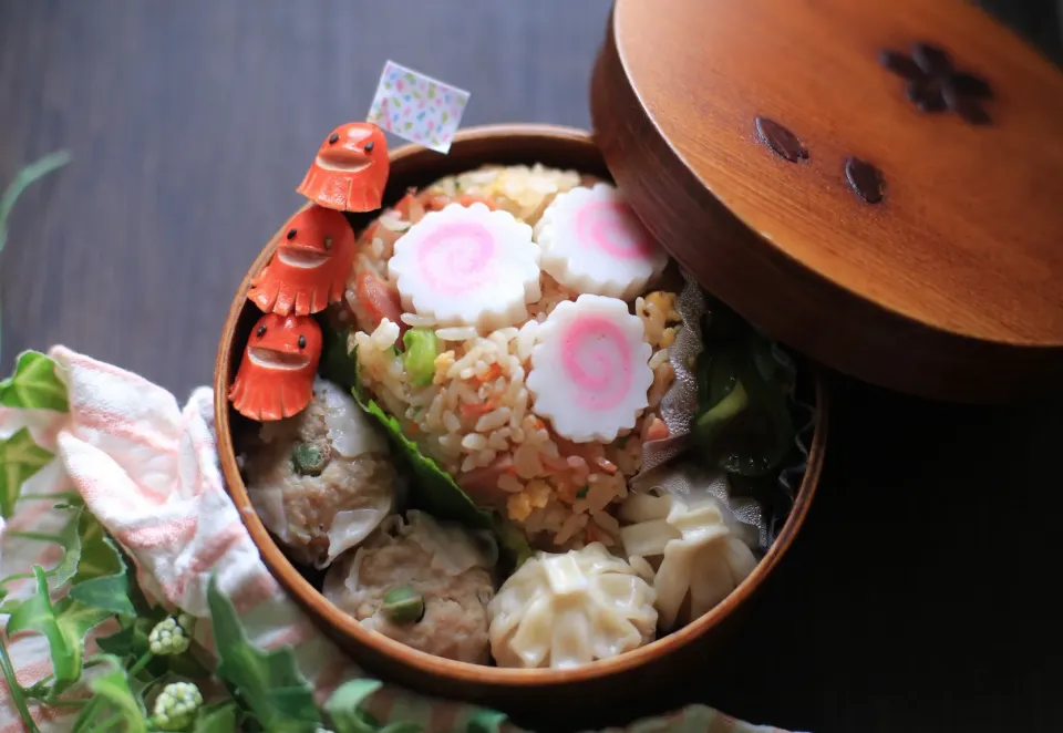 レタス炒飯と点心弁当|ゆいか＊さくママさん