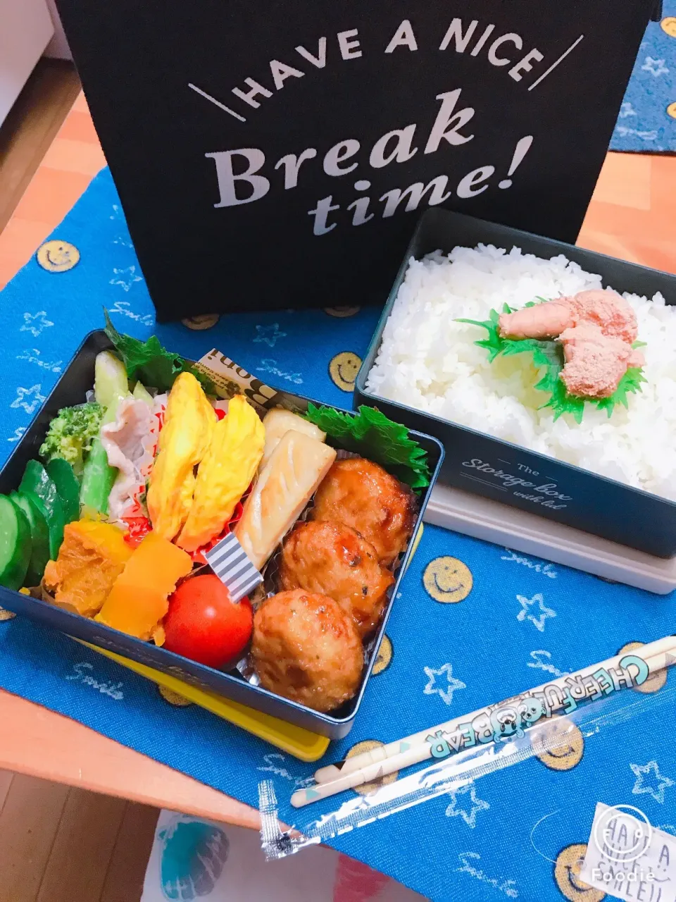 旦那さん弁当🍱

おはよう٩(*˘ ³˘)۶ᏟᎻᏌ❤

木曜日💕今日も元気に頑張ろ！|Harumiさん