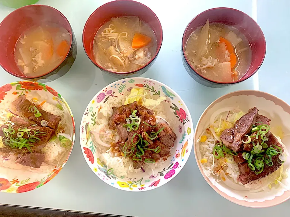 2019/07/18 お昼ご飯はステーキ丼|愛華さん