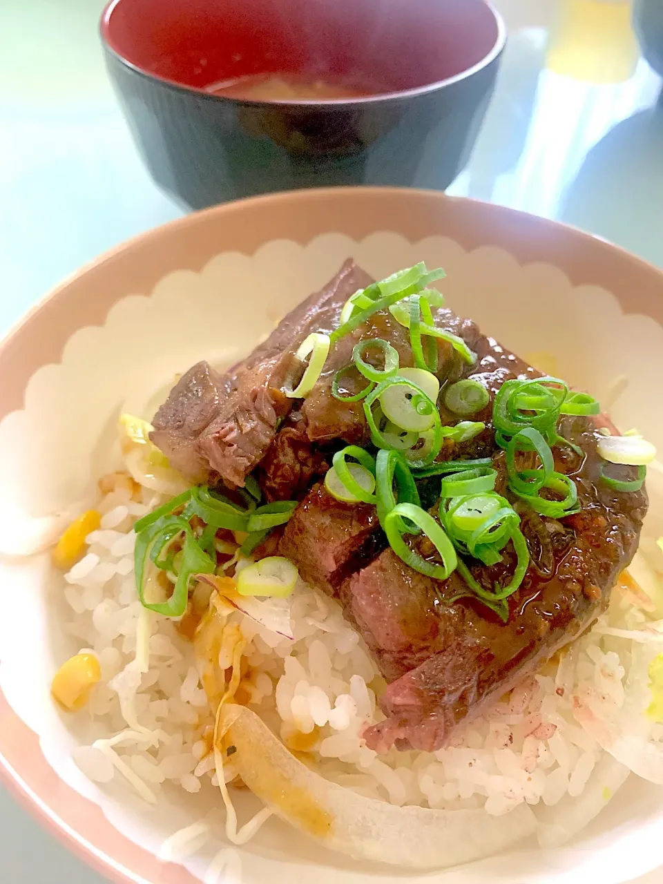 2019/07/18 ステーキ丼|愛華さん