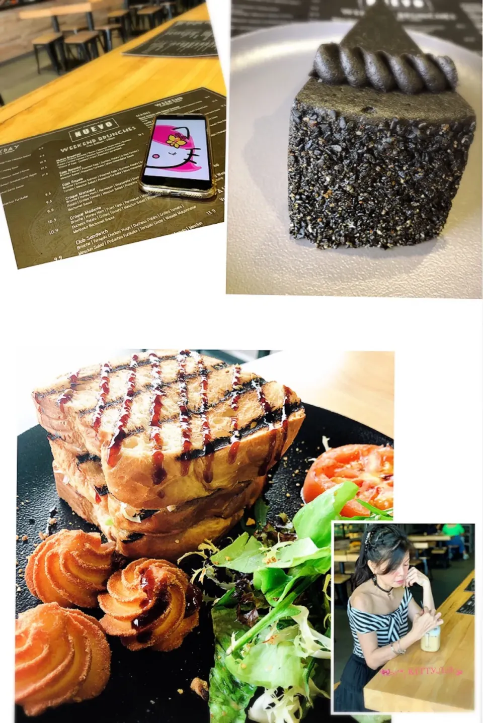 ❄️ Ice Latte ☕️
🔲 Kuro Goma 🍰
👍🏻 Club Sandwich 🥪🔝|🎀Kittyna🌸さん