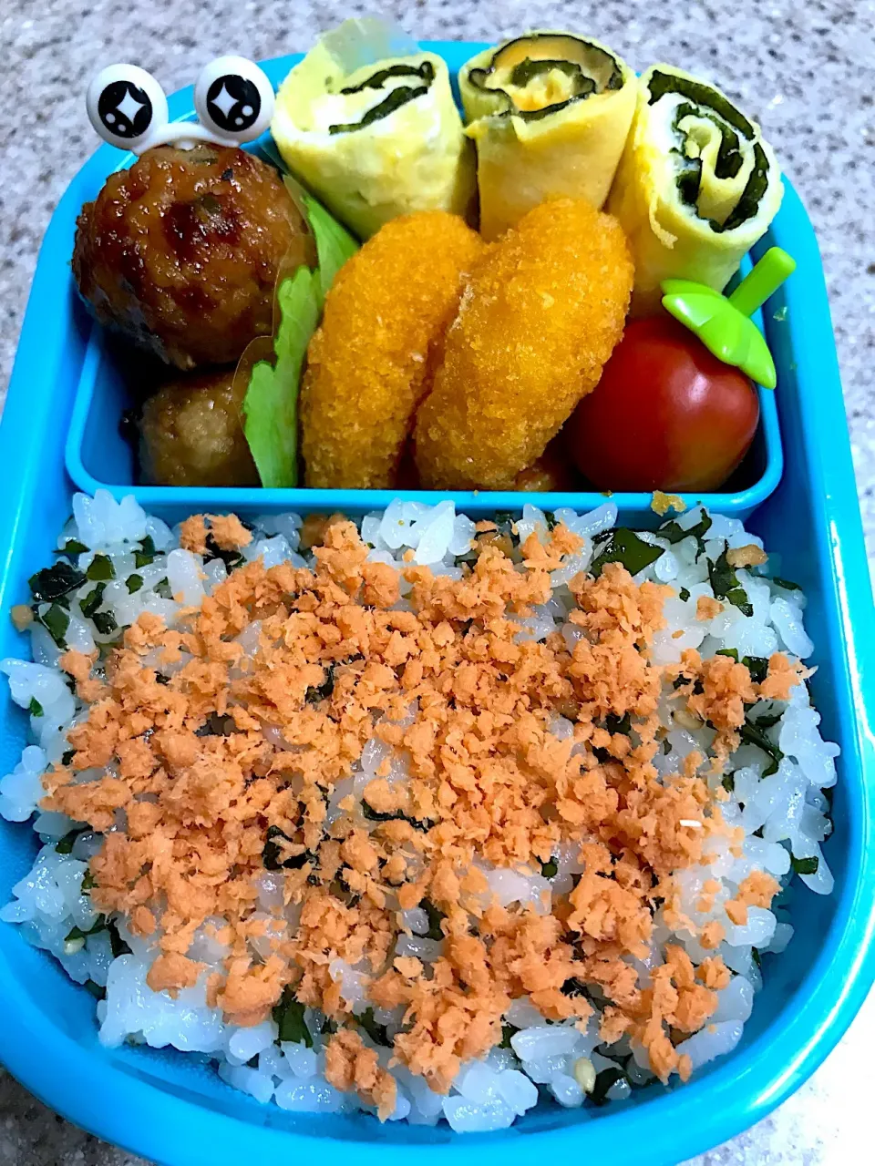 鮭ワカメ弁当|えみさん