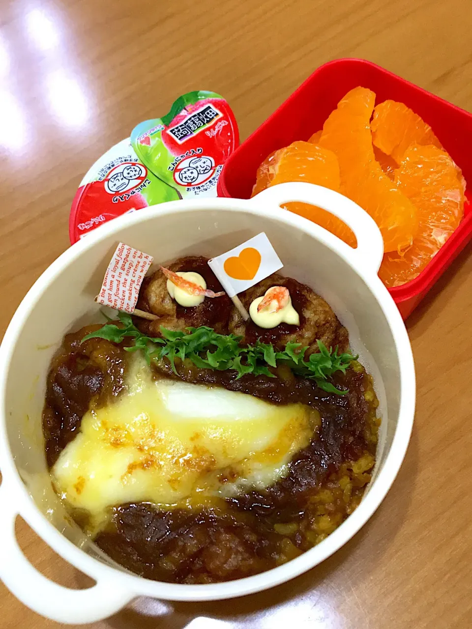 カレードリア&たこ焼き弁当|まっきんさん