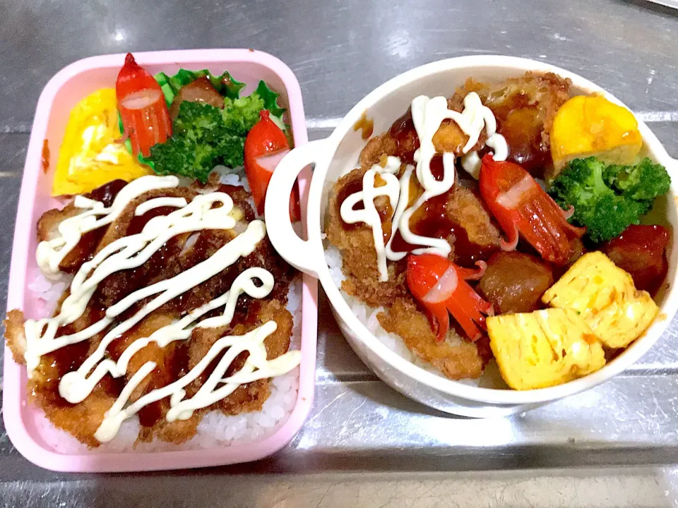 ソースカツ丼弁当♪|こーやさん