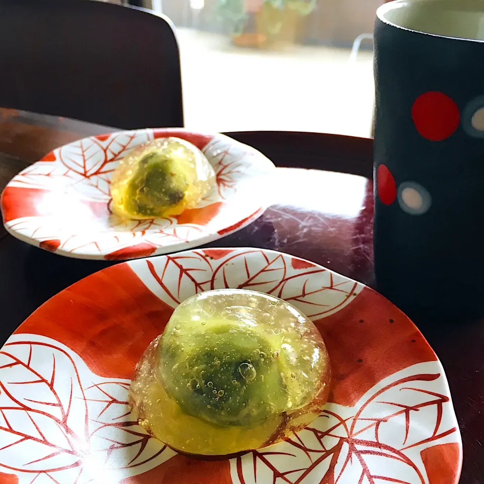 Snapdishの料理写真:片栗粉で水饅頭〜😳|いのちゃんさん