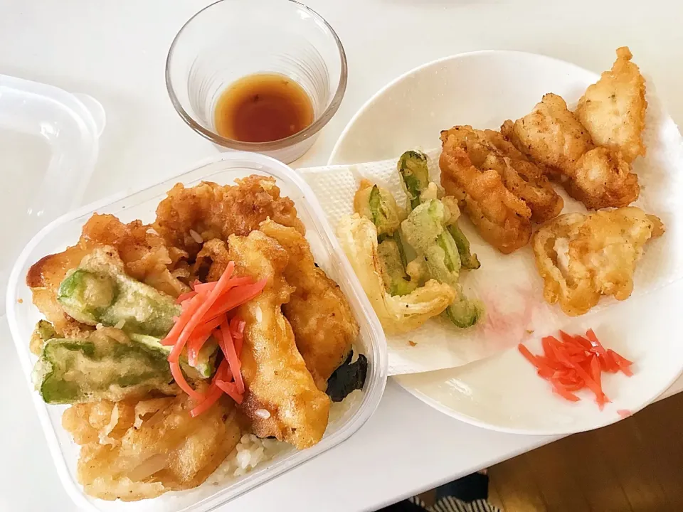 本日の夫弁～鶏天丼～|綾奈さん