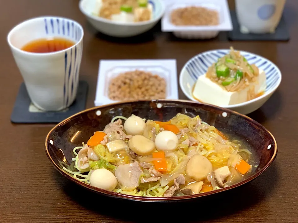 Snapdishの料理写真:🌸 あんかけ焼きそば 🌸|たんちゃんさん