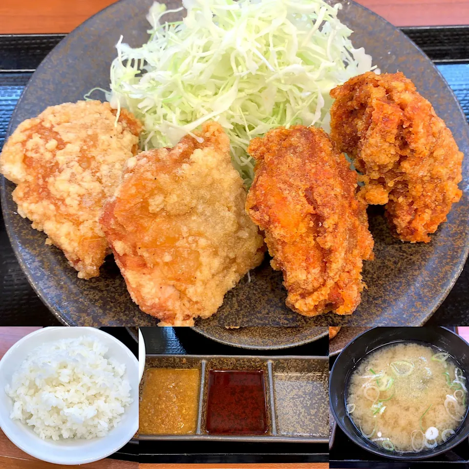 赤カリ合盛り定食|るみおんさん