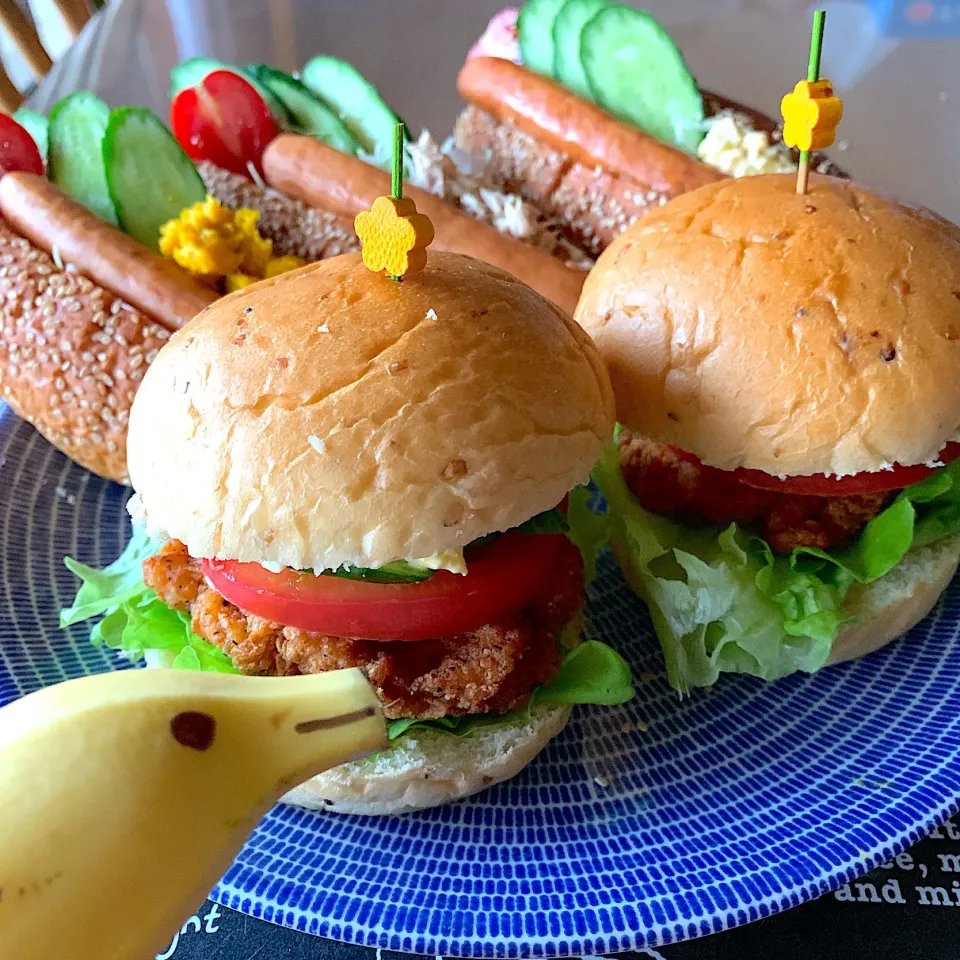 チキンサンド&ホットドッグ🌭|てんさん