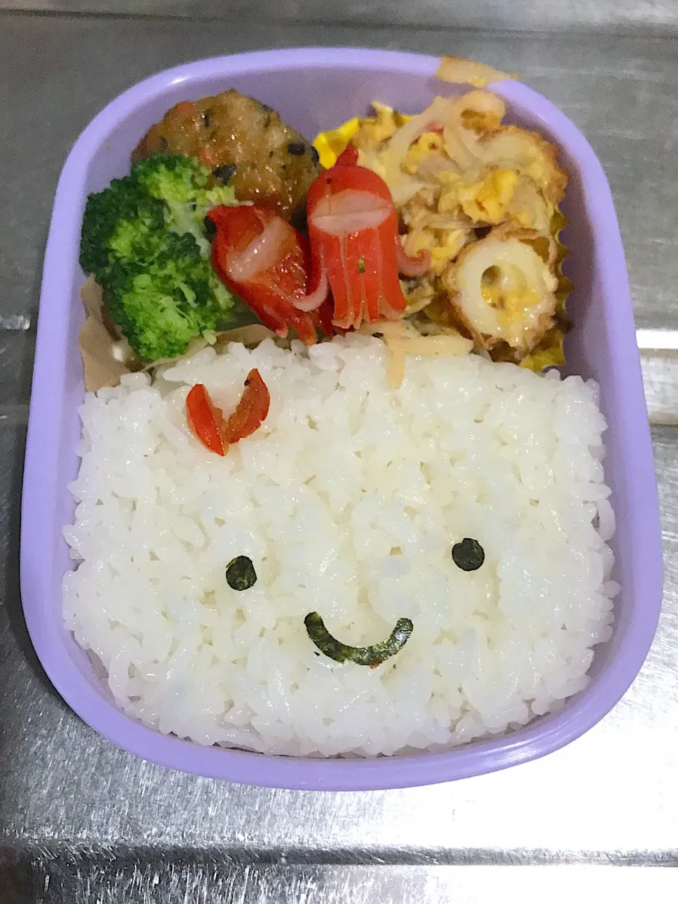 小学生学童用。お顔弁当♪|こーやさん