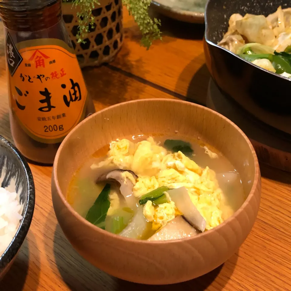 ごま香る卵の中華スープ|Roooriさん