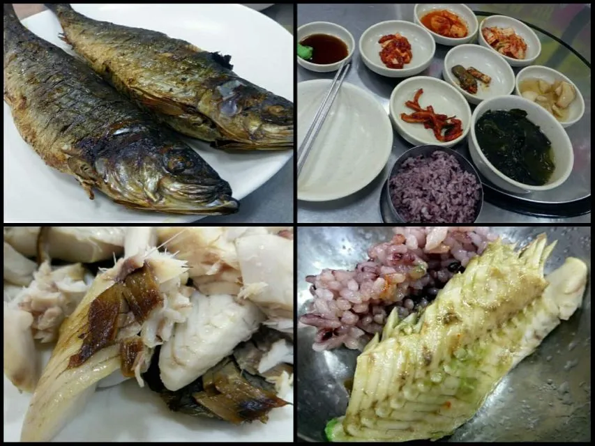 grilled fish for lunch at Soraepogu fish market|steven z.y.さん