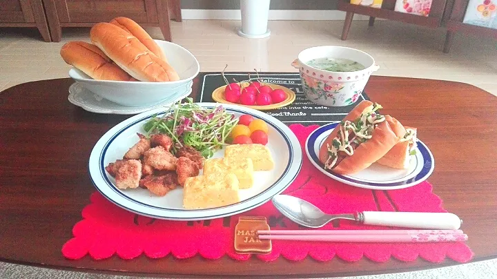 Snapdishの料理写真:唐揚げランチ|えっこさん