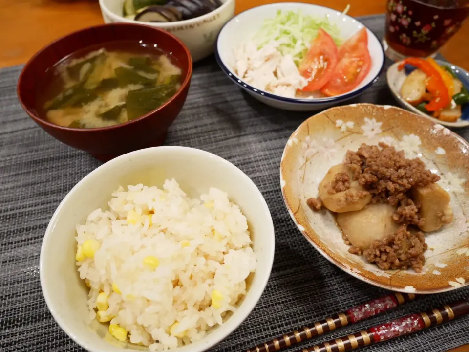 19/07/19 夕飯♪ トウモロコシご飯|ikukoさん