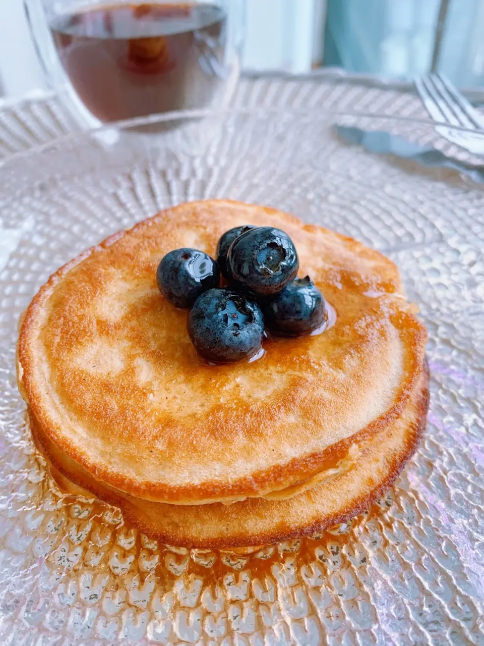 Homemade keto cinnamon blueberry pancakes|AlienJanisさん