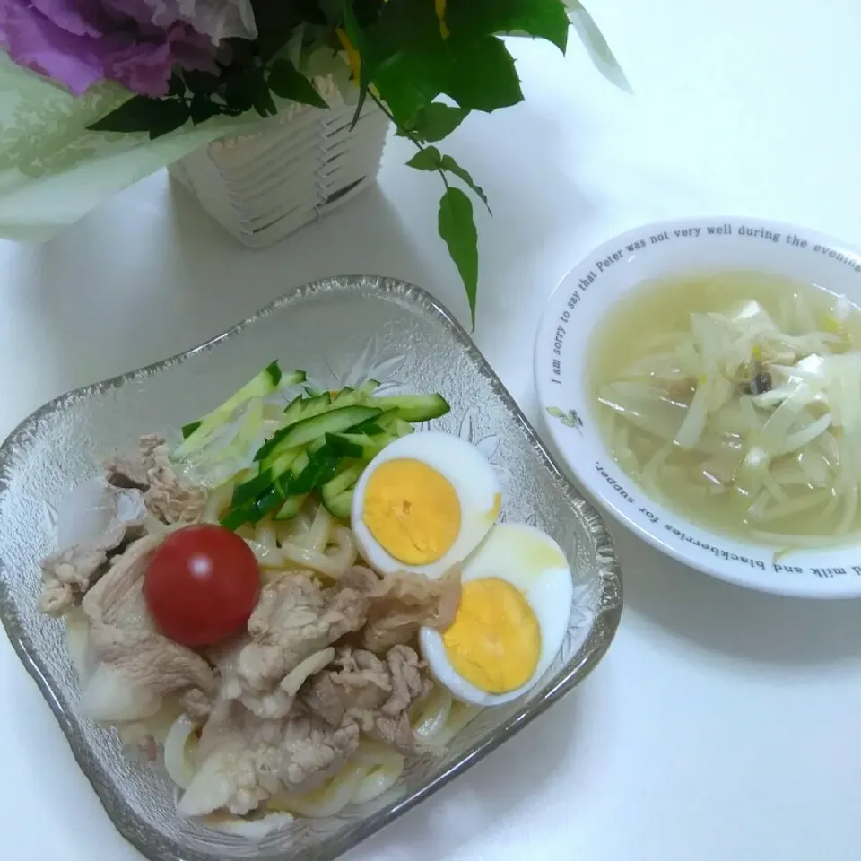 2019/07/21　今日の昼ごはん💕冷やしうどん|ちいたんさん