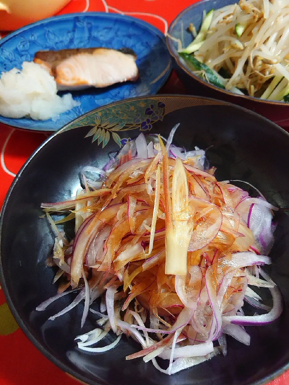 みょうがと玉ねぎのポン酢和え|ぱやさん