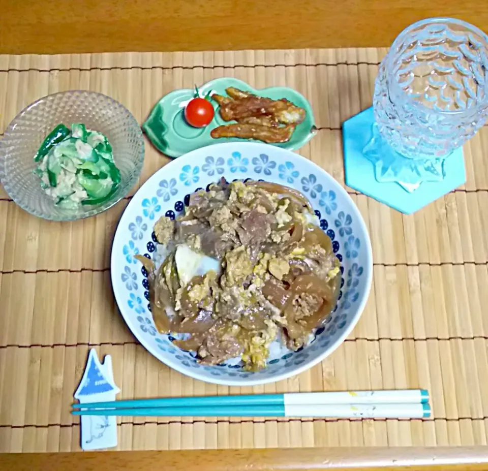 他人丼🍚晩ご飯🌃🍴🎵|とししいたけさん