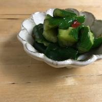 たたき胡瓜のピリ辛あえ
