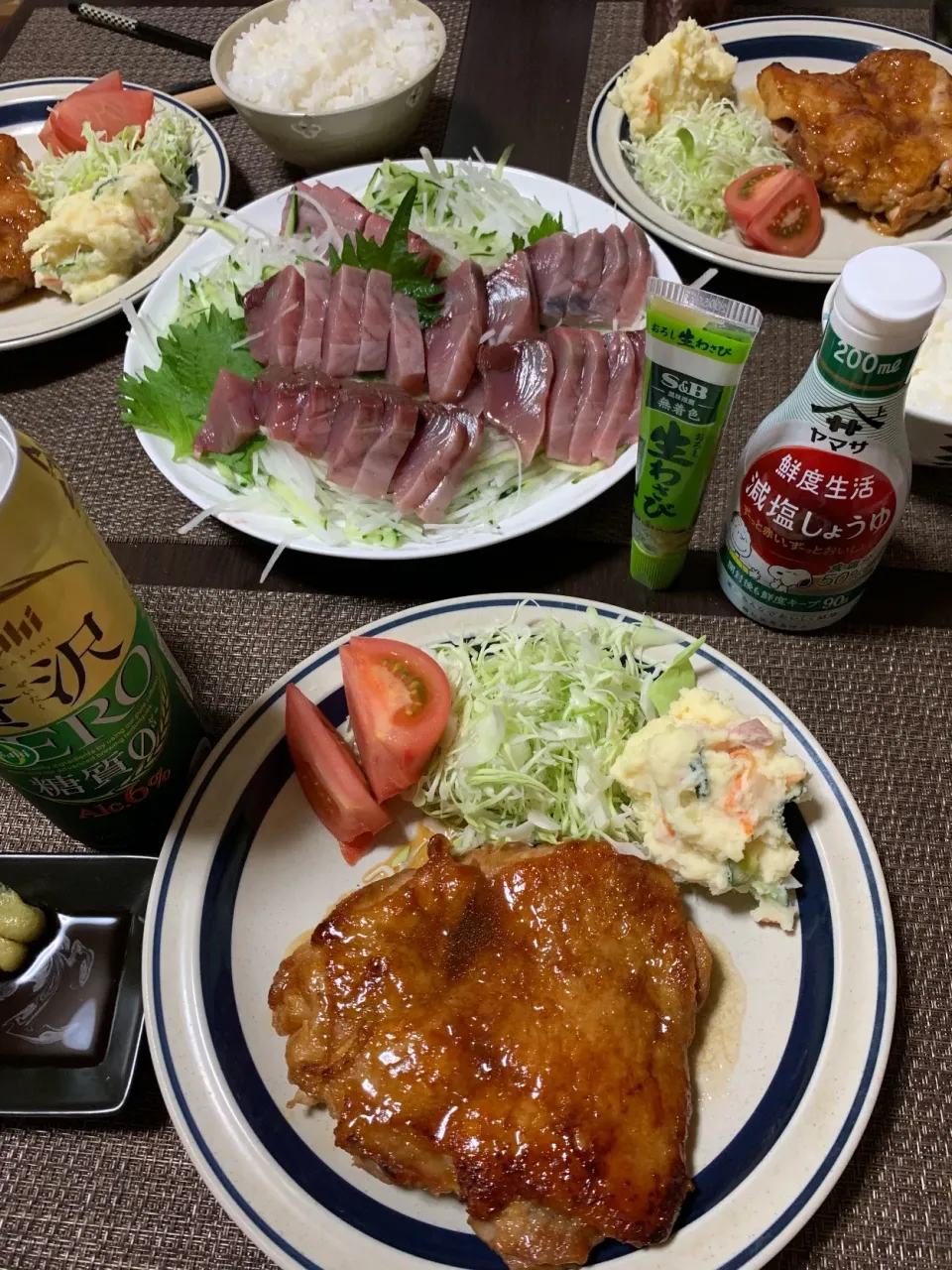 Snapdishの料理写真:頑張らない普通のご飯☆7/21夜ごはん|あきさん