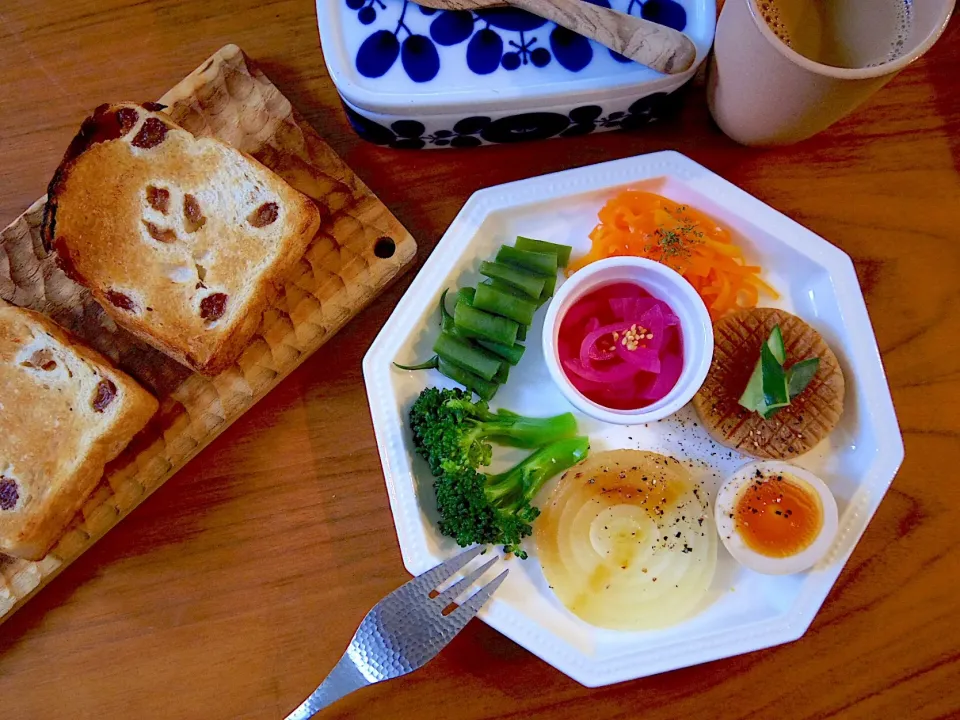 常備菜並べただけ朝ごはんプレート|@chieko_tanabe_さん