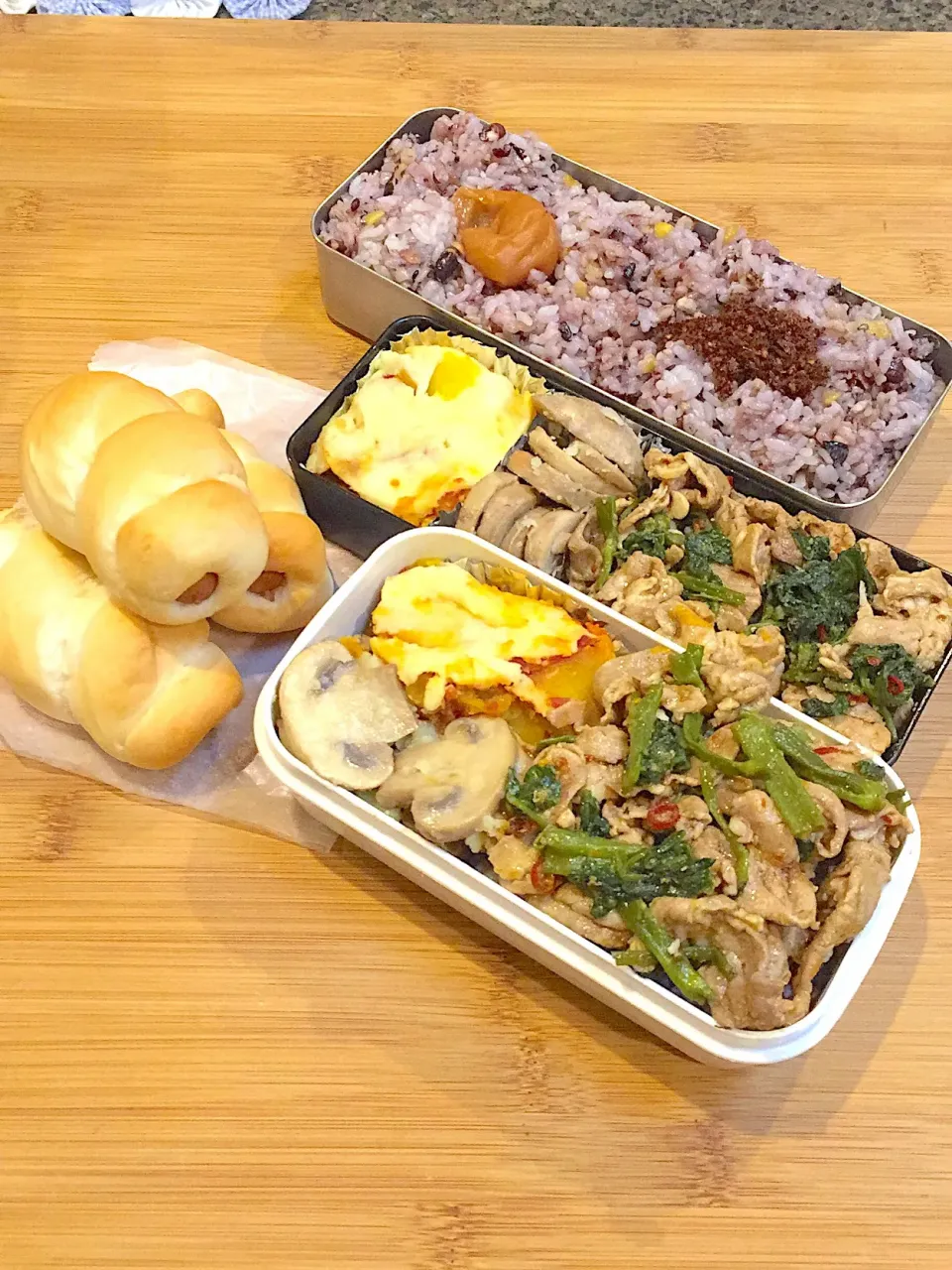 7/22のお姉ちゃん&息子くん弁当🍱息子くん車内用あさごぱん🥖|ままみさん